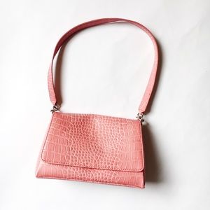 Vintage Pink Snakeskin Purse